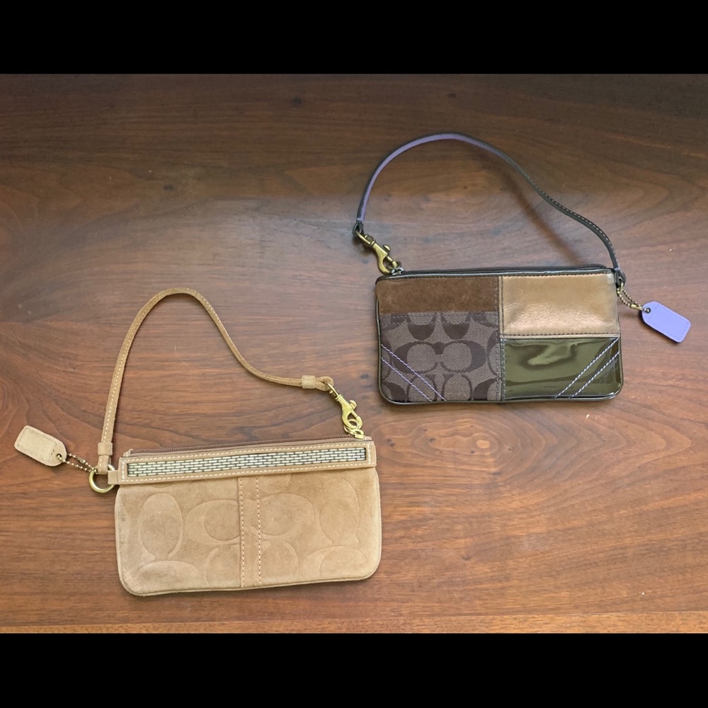 Two Vintage Coach Wristlets - image 2
